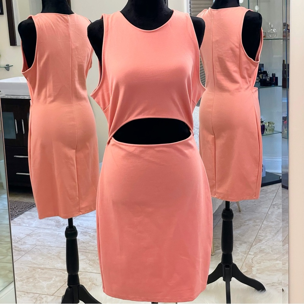 Peach skirt dress